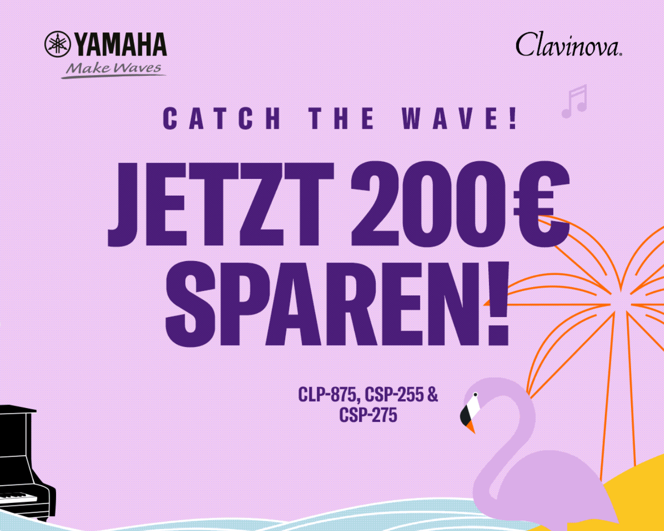 Yamaha Digitalpianos zum anfassen - SUMMER Waves