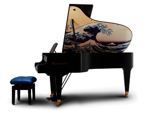 Bösendorfer Grand Piano 214 VC - Collector Item Wave off Kanagawa