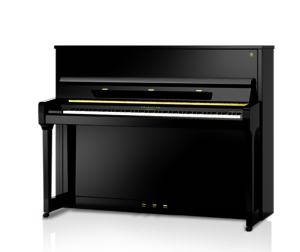 Schimmel Fridolin Piano F116 T schwarz poliert Chrom glänzend